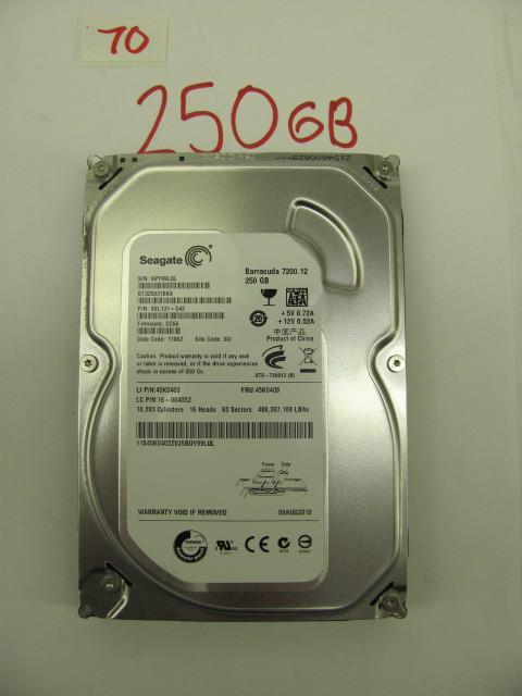 Seagate 250G 3.5&quot SATA hard dr...
