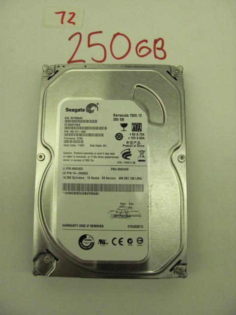 Seagate 250G 3.5&quot SATA hard dr...