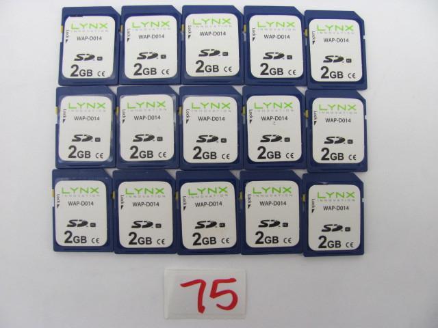 Lot of 15 Lynx 2G SD cards. Tested ...