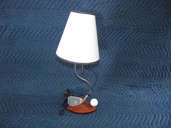 lot 12 image: Bent Golf Club Desk Lamp   ...