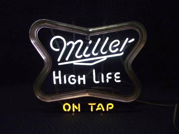 lot 74 image: Vintage Miller High Life Neon Sign ...