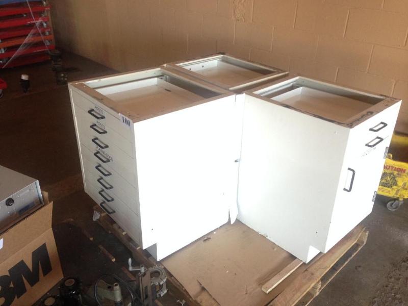 Lot of 3 cabinet drawer units....