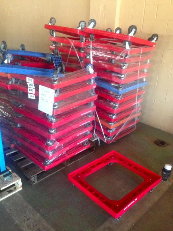 Lot of 10 4-wheel carts. Most look ...
