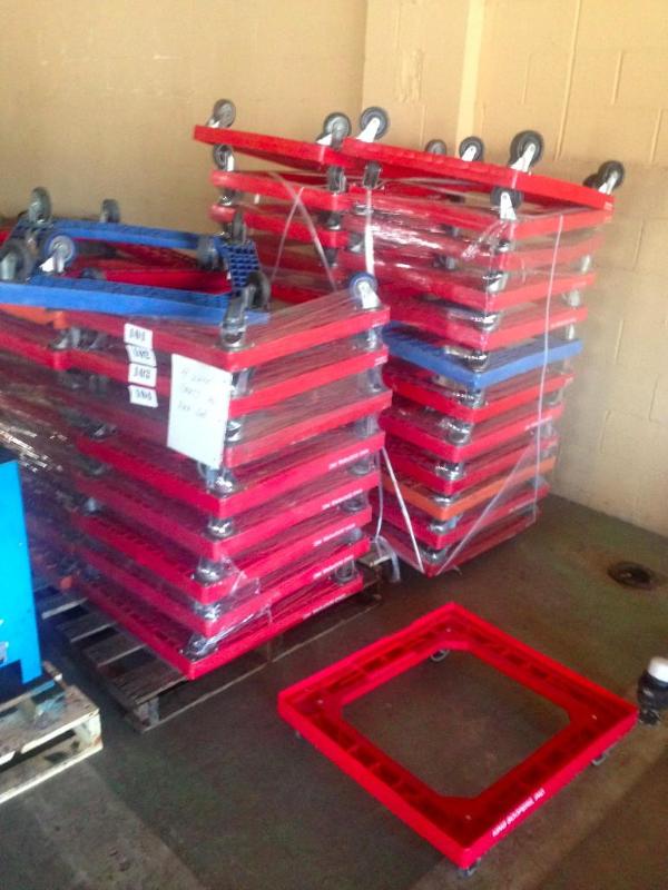 Lot of 10 4-wheel carts. Most look ...