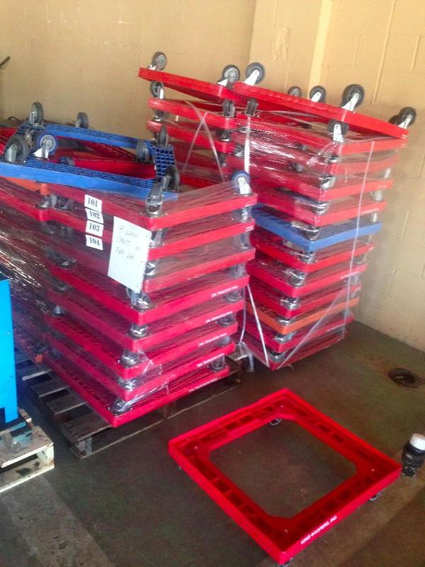 Lot of 10 4-wheel carts. Most look ...