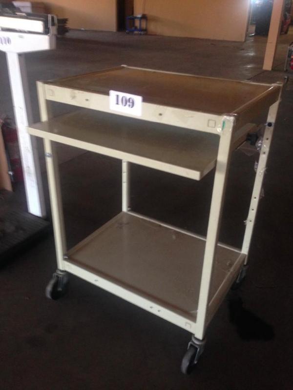 Small audio  video cart with keybo...