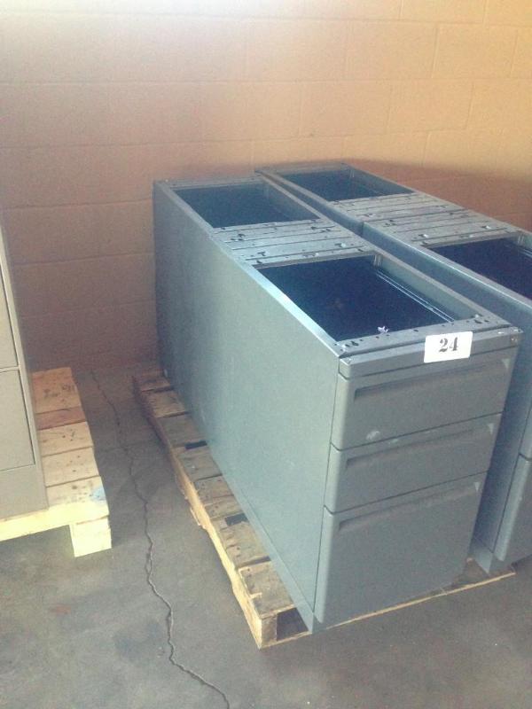 3-drawer and 2-drawer metal cabinet...