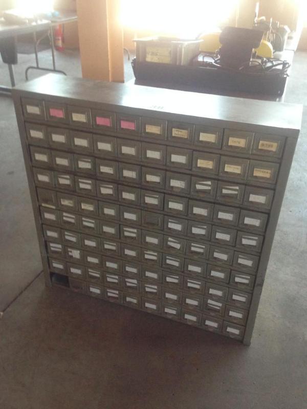 100 drawer parts bin  organizer. M...