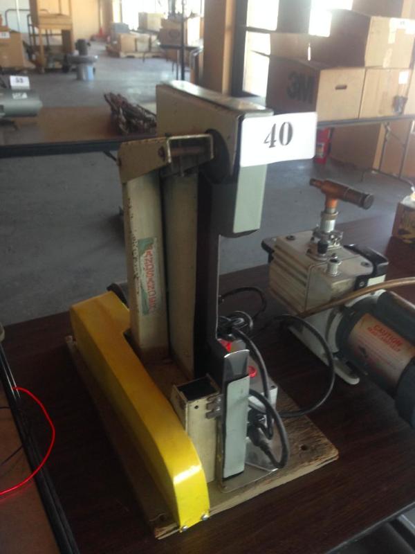 Band sander, missing sanding belt....