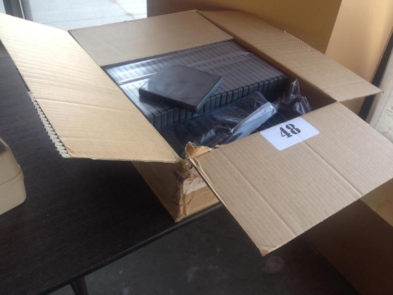 Box of new mini dual CD cases....