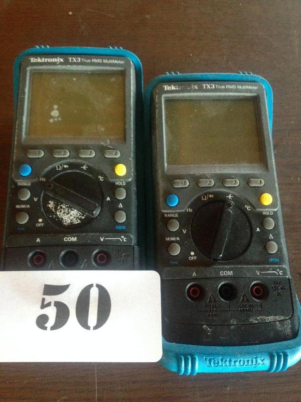Lot of 2 Tektronix TX3 multimeters....