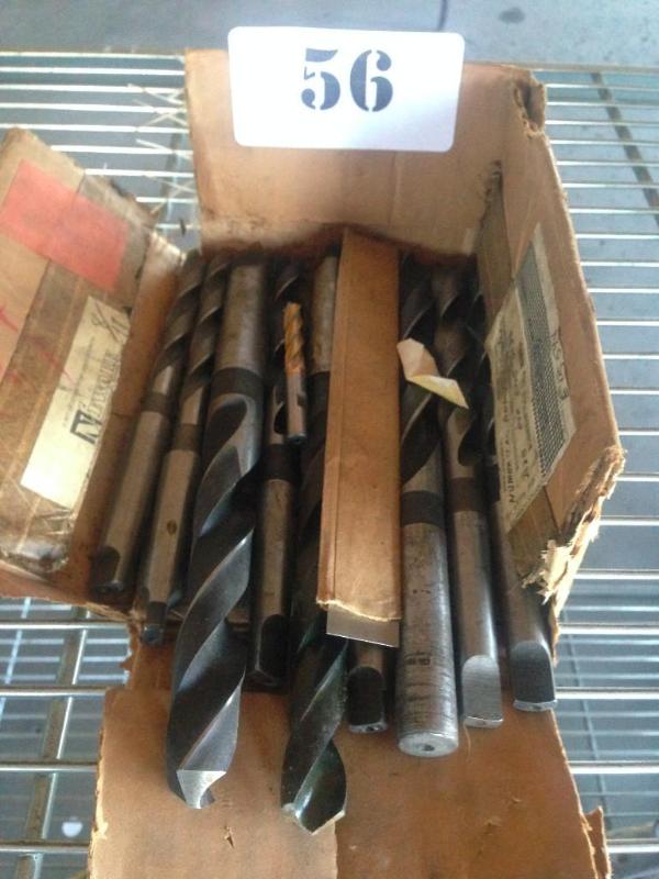 Small box of misc. drill bits....