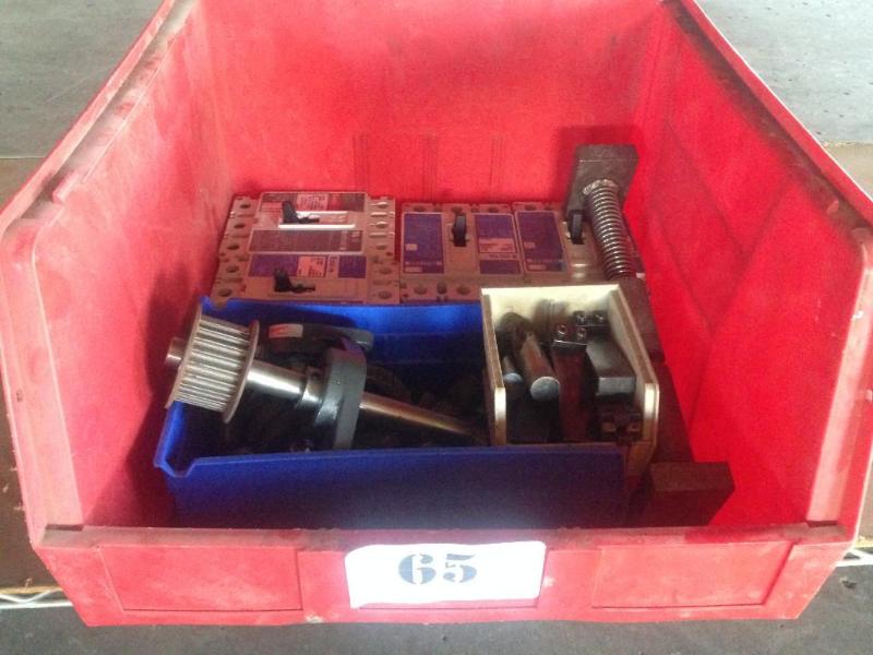 Bin of misc. parts including some s...