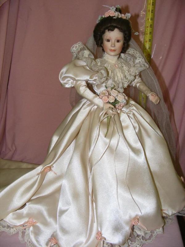 lot 101 image: Porcelain Bride Doll...