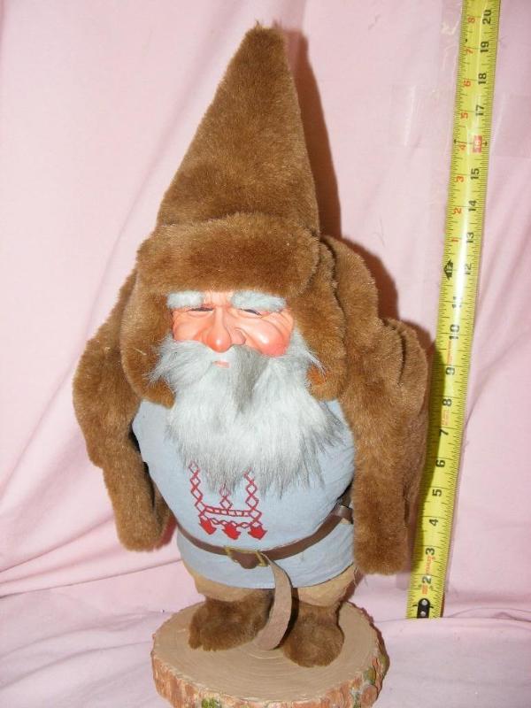 lot 117 image: Garden Gnome with Fur Coat...