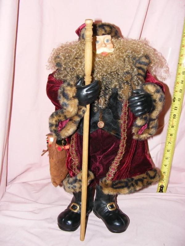 lot 136 image: Santa Figurine, approx 18 tall...