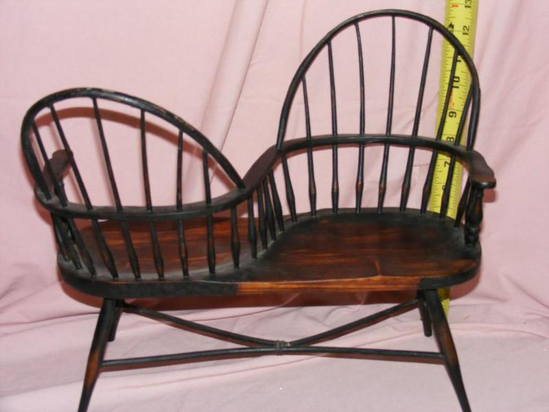 lot 145 image: Double Seated Wooden Chair...