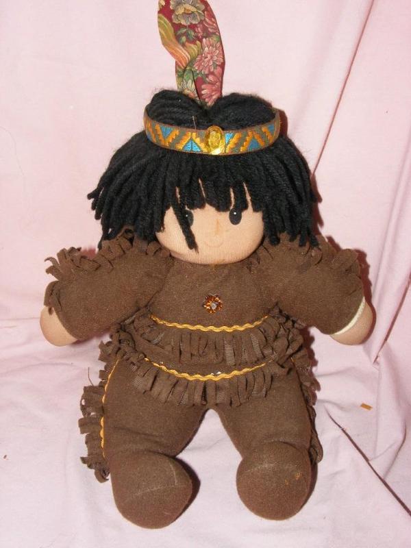 lot 244 image: Native American Stuffed Doll...