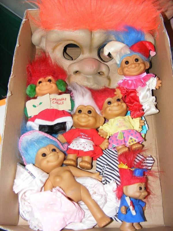 lot 260 image: Lot of small Trolls, and a troll ma...