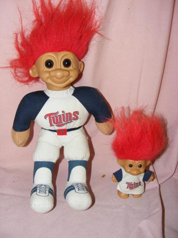 lot 262 image: Minnesota Twins Troll Dolls...