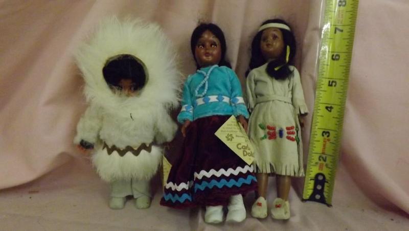 lot 275 image: Lot of Three Dolls 2 Native A...