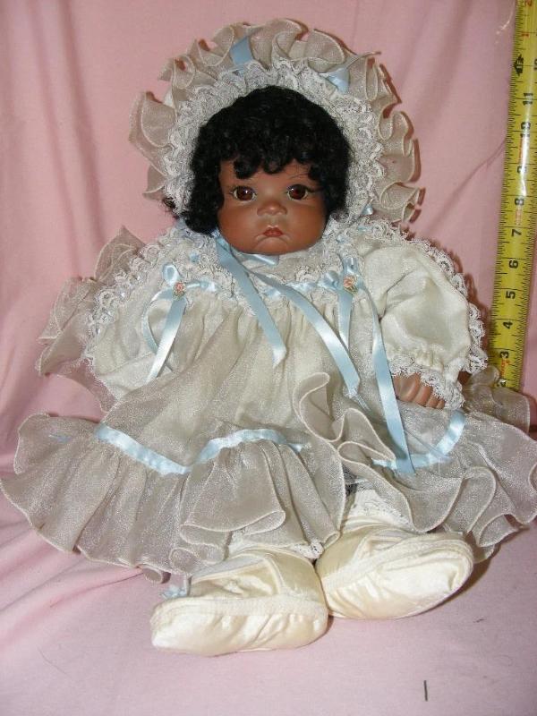 lot 39 image: African American Baby Doll, she is ...