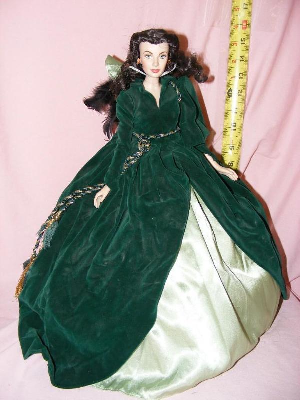 lot 67 image: Scarlet OHara Doll on stand...