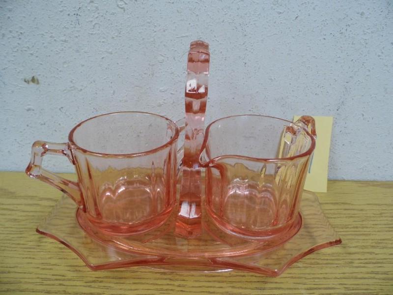 Depression Glass Sugar and Cream Se...