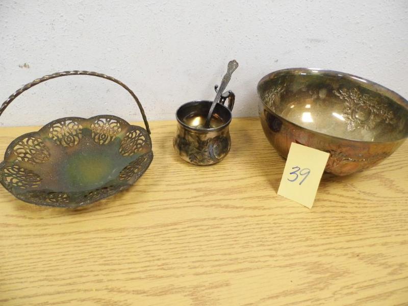 Lot of Misc Silver or Silverplated ...