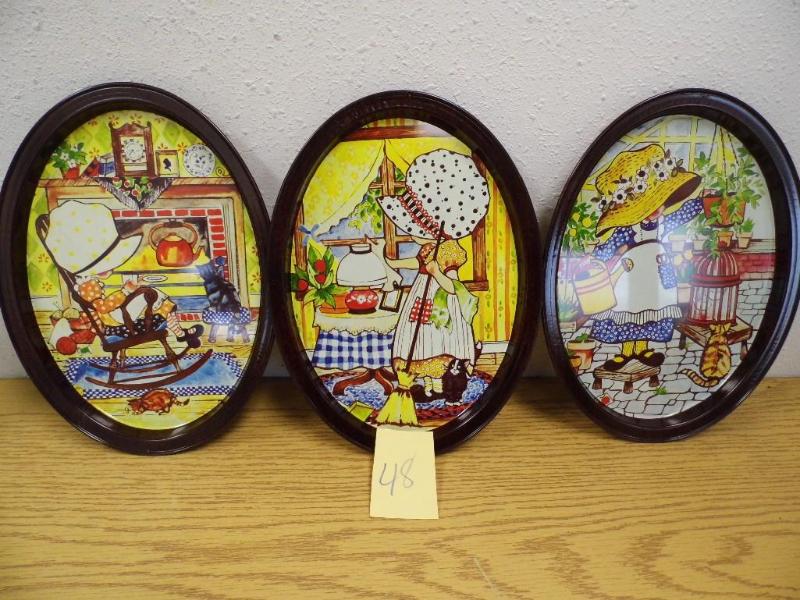 Lot of 3 Holly Hobbie Trays...