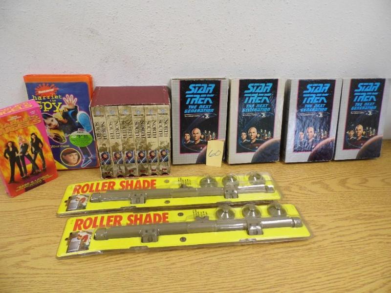 Assorted VHS Videos with 2 new roll...