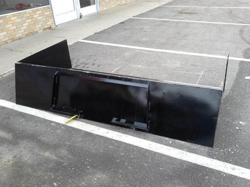 Skid Steer Snow Bucket, 25&quot ov...