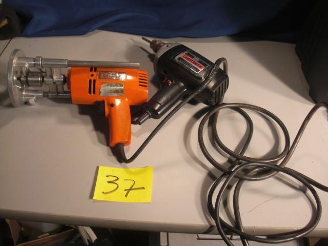 lot 37 image: Two Electric Drills   Sears...