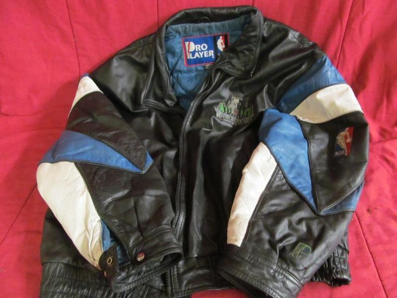 Timberwolves Leather Jacket Size XX...