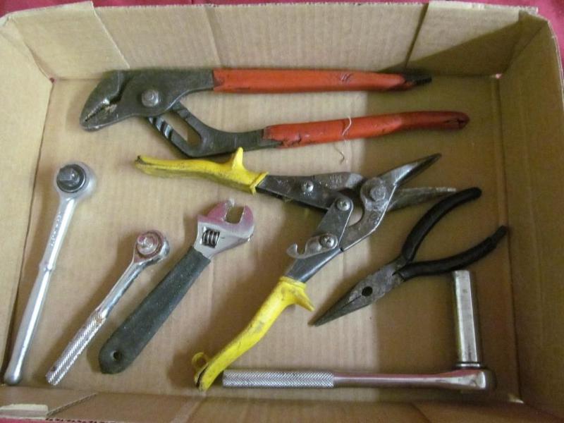 Box of Tools - Ratchets, Crescent W...