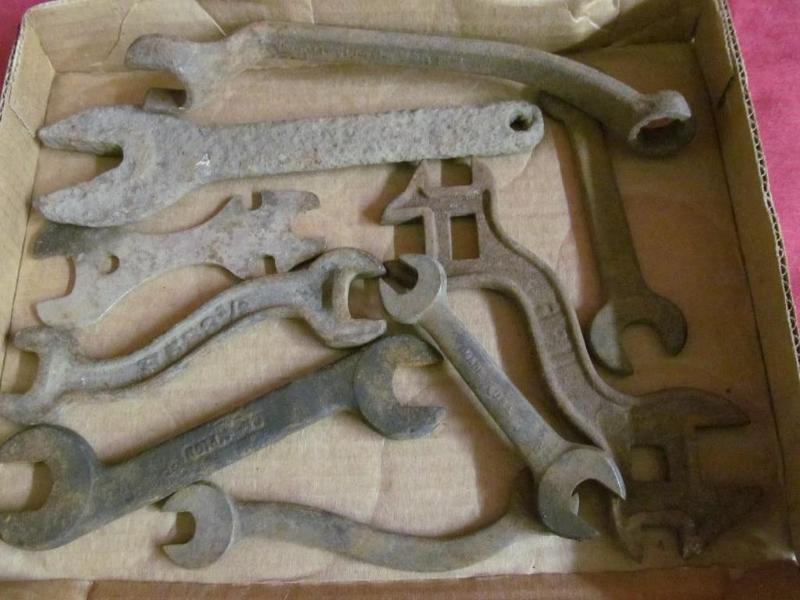 Box of Vintage Open End Wrenches...