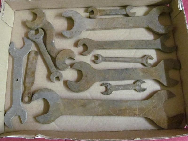 Box of Vintage Open End Wrenches...
