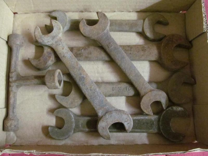 Box of Vintage Open End Wrenches...