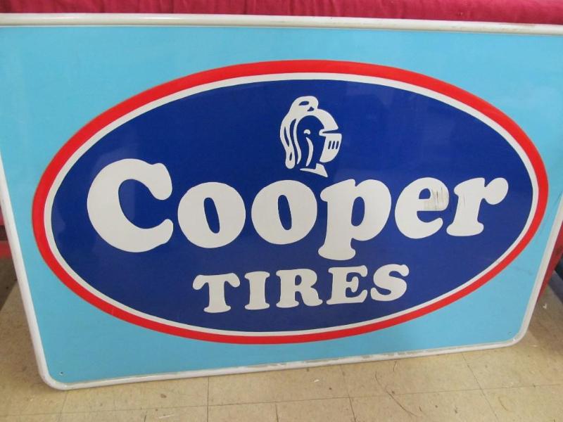 Metal Cooper Tires Sign 44&quot x ...