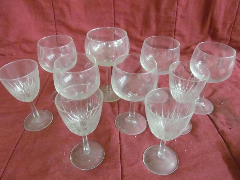 Group of Long Stemmed Glasses (10)...