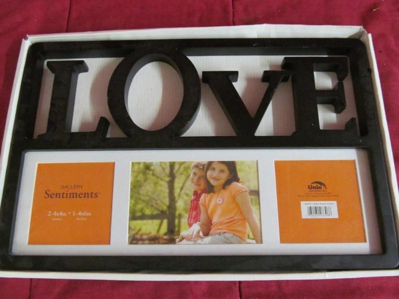 LOVE Picture Frame for (2) 4&quot ...