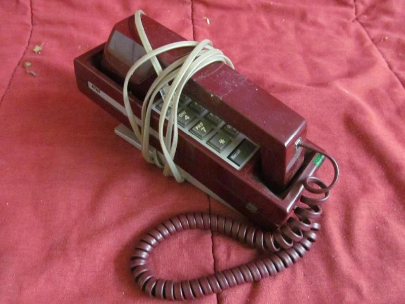 AT&ampT Red push button telephone...