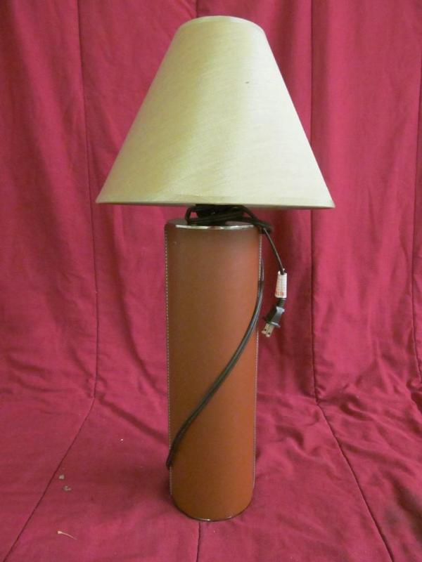 Leather Base Lamp with Shade 24&quo...