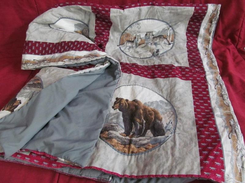 Wildlife Lap Quilt 64&quot x 38&qu...