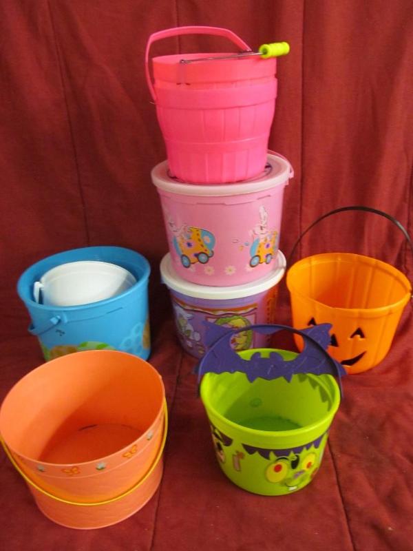 Easter and Halloween Pails...