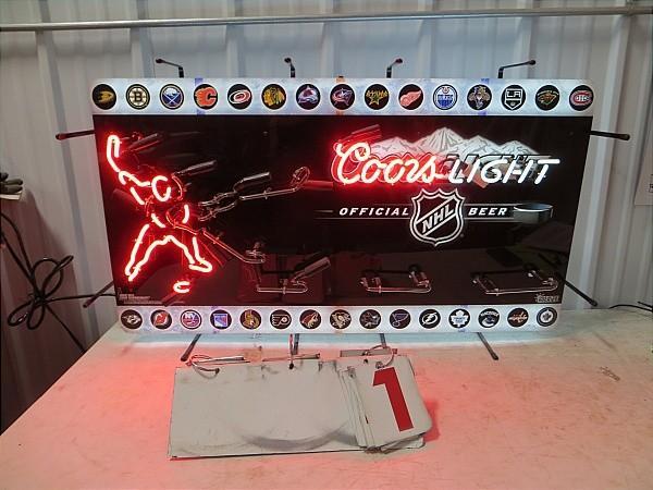 Coors Light Official NHL Beer Neon....