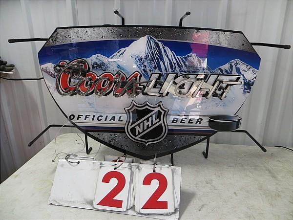 Coors Light Official NHL Beer Neon....