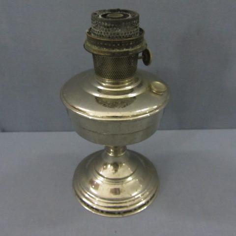 Aladdin #12 chrome kerosene lamp ba...