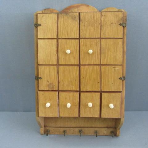 Vintage spice cabinet, double door ...