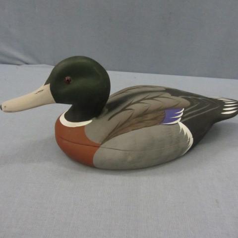 Mallard duck storage box, gre...